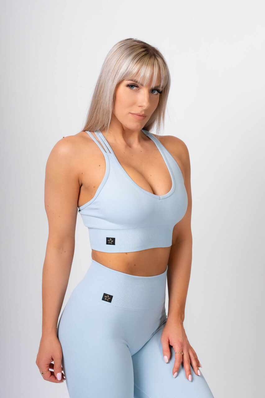 Essentials top bezszwowy błękit