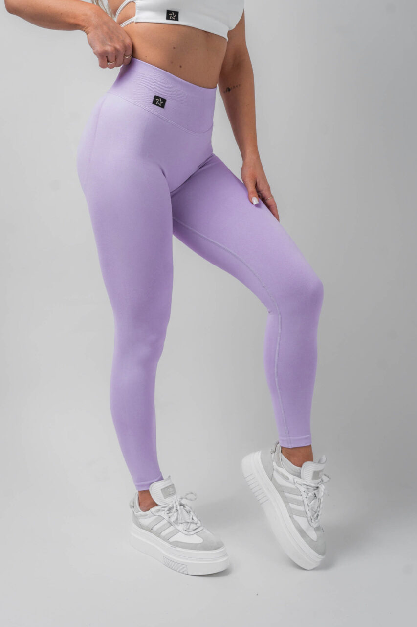 Legginsy bezszwowe push-up 2.0 jasny fiolet - obrazek 4