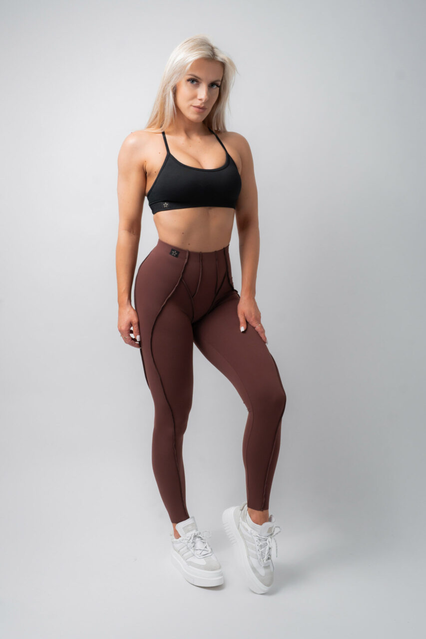 Legginsy Iconic Brązowe - obrazek 4