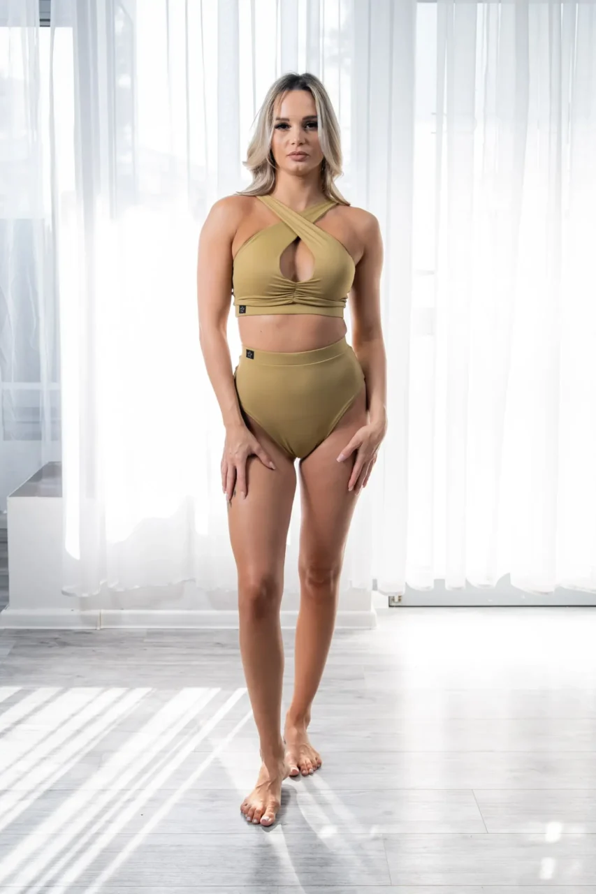 Figi Pole Dance 2.0 złoty beż - obrazek 3