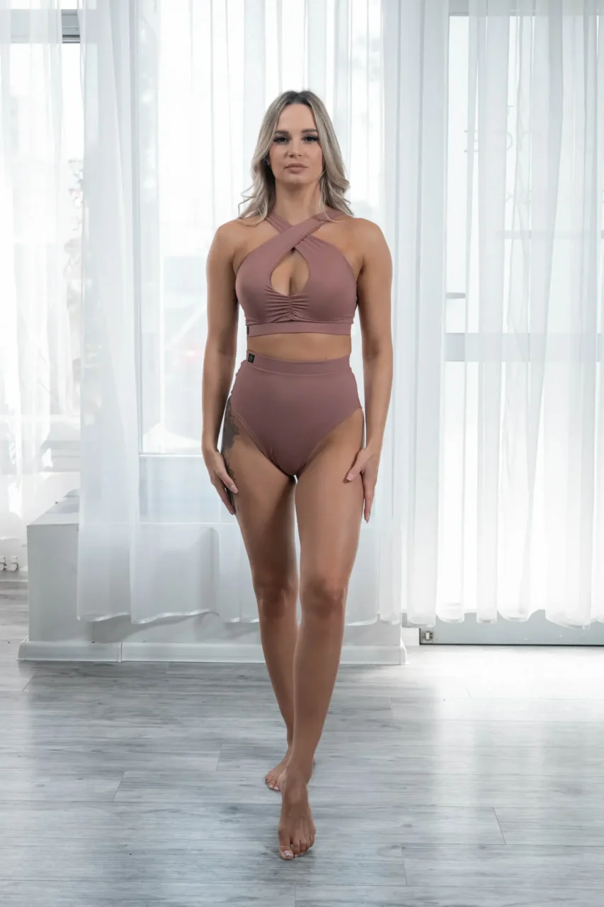 Top Pole Dance brudny róż - obrazek 3